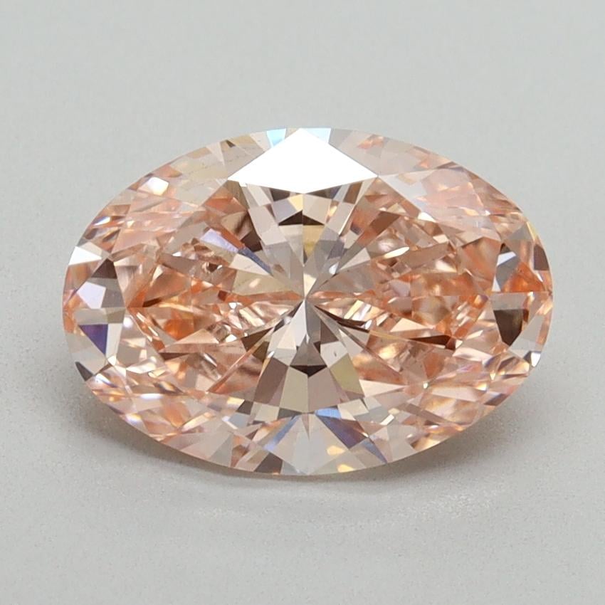 2.08 Ct. Fancy Vivid Pink Oval Lab Grown Diamond