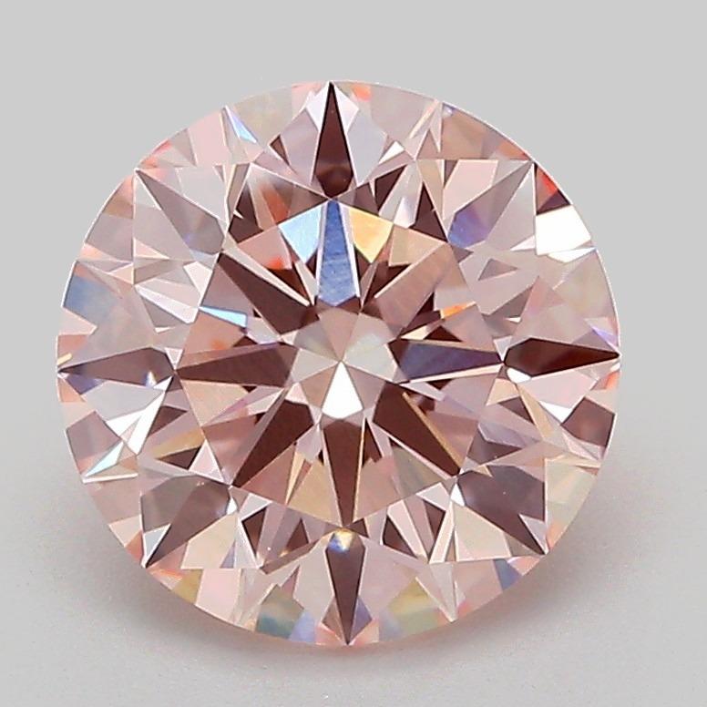 2.55 Ct. Fancy Intense Pink Round Lab Grown Diamond