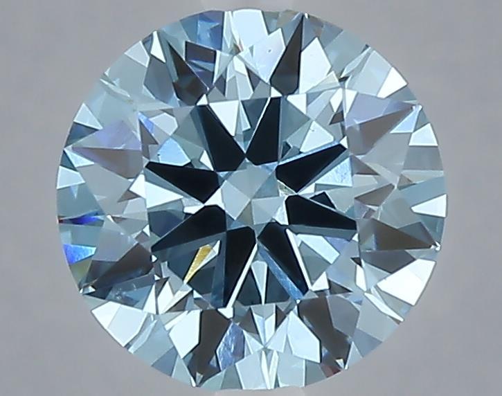 2.02 Ct. Fancy Vivid Blue Round Lab Grown Diamond