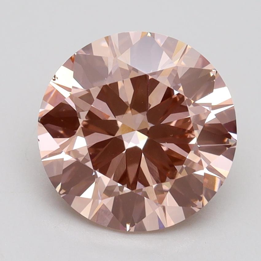 2.63 Ct. Fancy Intense Pink Round Lab Grown Diamond