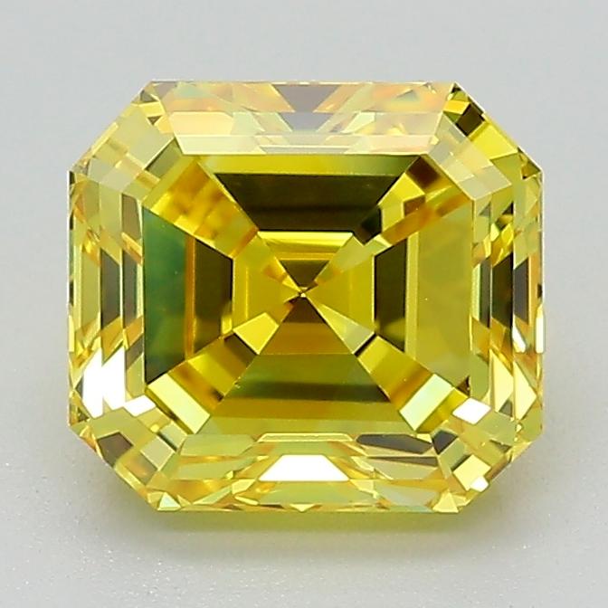 2.09 Ct. Fancy Vivid Yellow Emerald Lab Grown Diamond