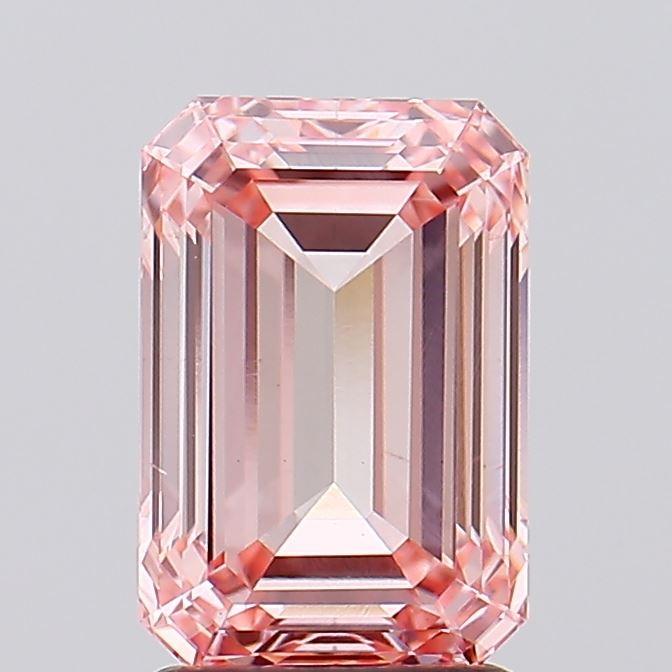 2.50 Ct. Fancy Intense Pink Emerald Lab Grown Diamond