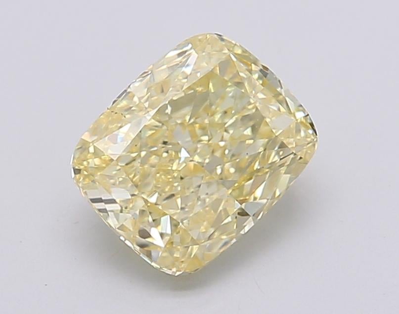 1.77 Ct. Fancy Intense Yellow Cushion Lab Grown Diamond