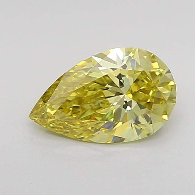 0.82 Ct. Fancy Intense Yellow Pear Lab Grown Diamond