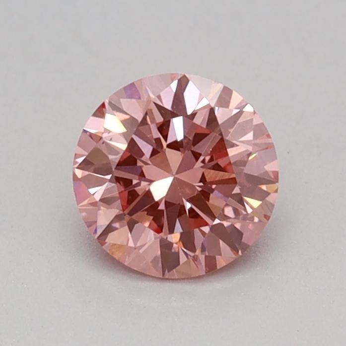 0.32 Ct. Fancy Vivid Pink Round Lab Grown Diamond