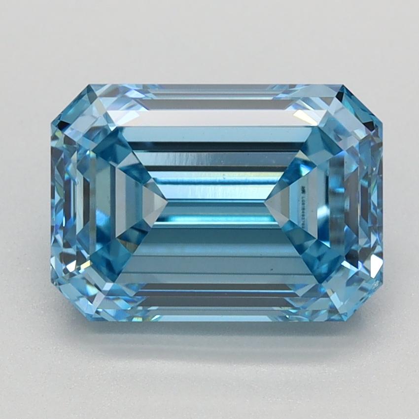 2.51 Ct. Fancy Intense Blue Emerald Lab Grown Diamond