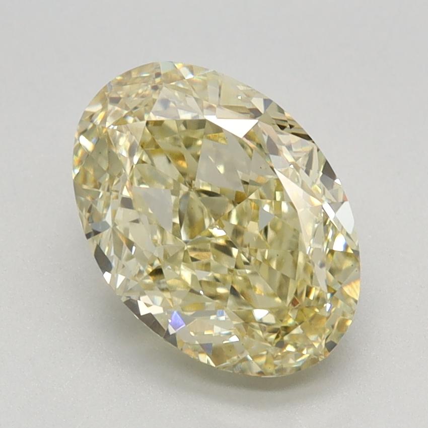 2.18 Ct. Fancy Intense Yellow Oval Lab Grown Diamond