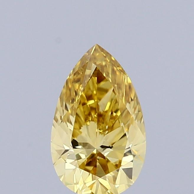0.42 Ct. Fancy Intense Yellow Pear Lab Grown Diamond