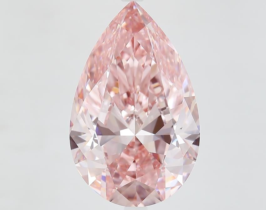 10.64 Ct. Fancy Intense Pink Pear Lab Grown Diamond