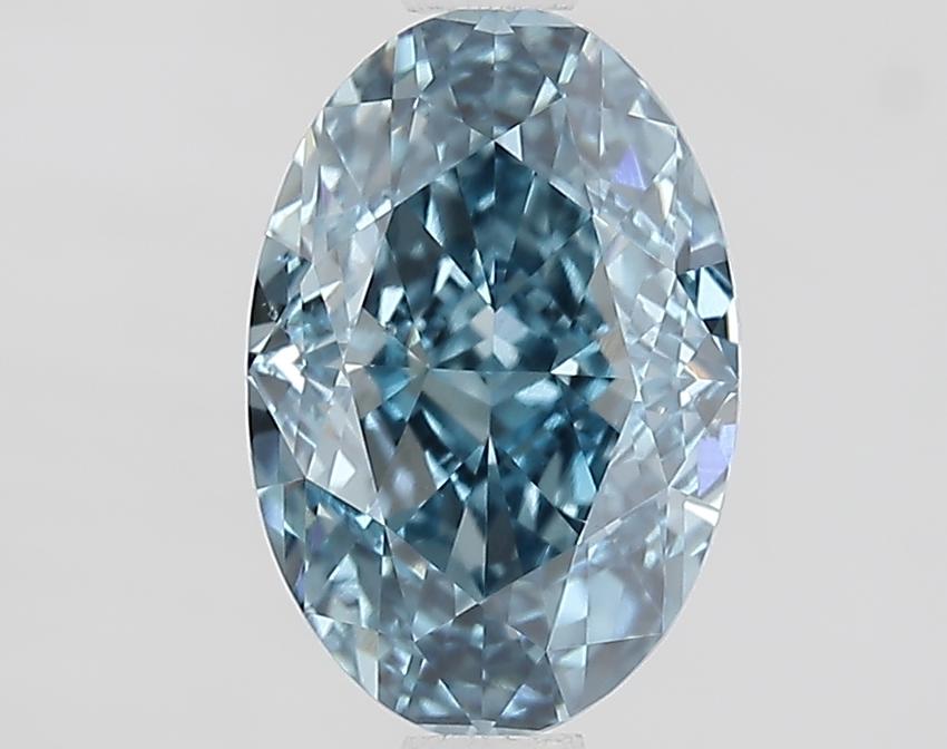 1.69 Ct. Fancy Vivid Blue Oval Lab Grown Diamond