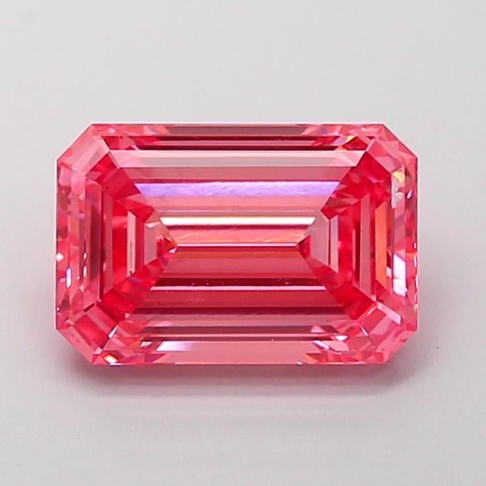 2.73 Ct. Fancy Vivid Pink Emerald Lab Grown Diamond