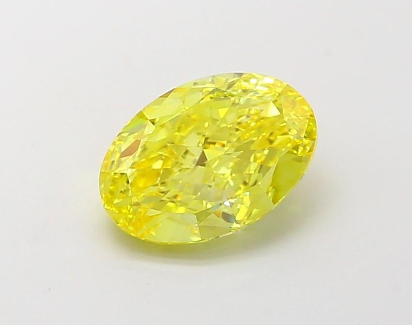 1.50 Ct. Fancy Vivid  Yellow Oval Lab Grown Diamond