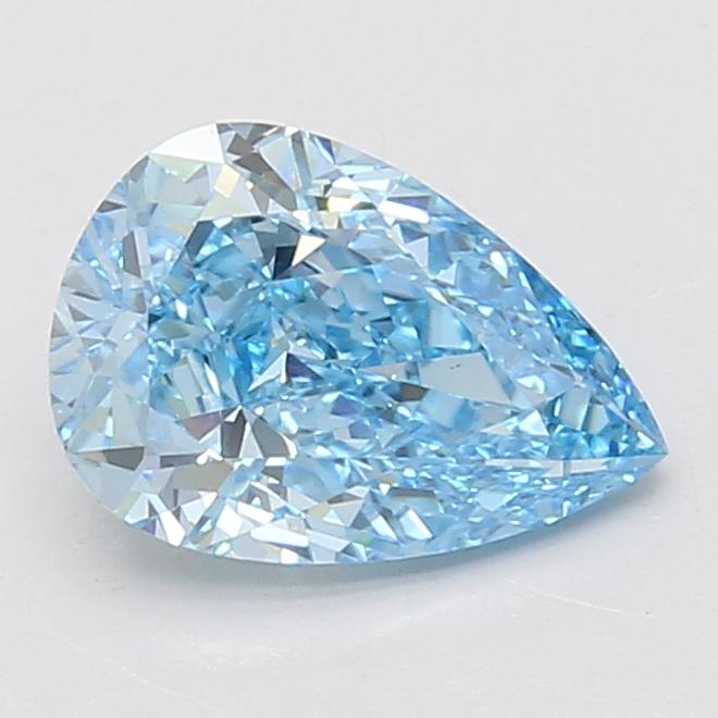 2.01 Ct. Fancy Vivid Blue Pear Lab Grown Diamond
