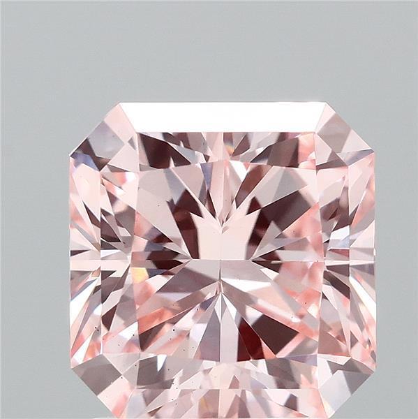 2.54 Ct. Fancy Intense Pink Radiant Lab Grown Diamond