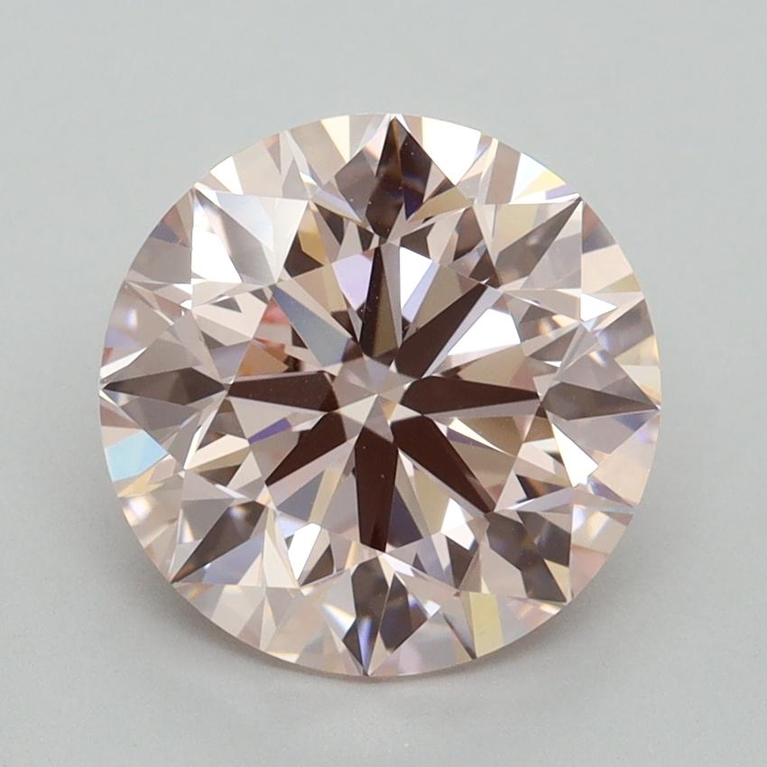 3.39 Ct. Fancy Pink Round Lab Grown Diamond