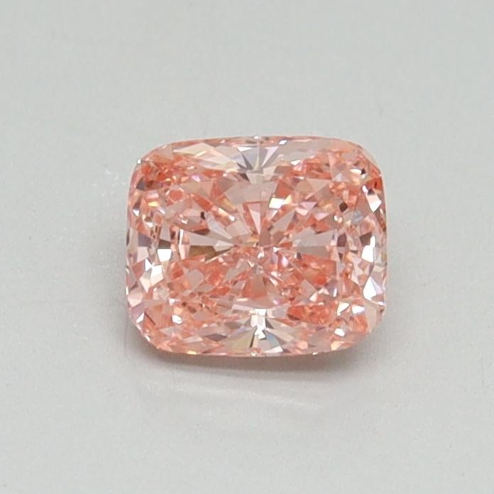 0.51 Ct. Fancy Vivid Pink Cushion Lab Grown Diamond