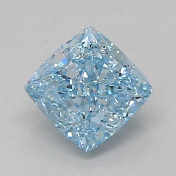 1.10 Ct. Fancy Vivid Blue Cushion Lab Grown Diamond