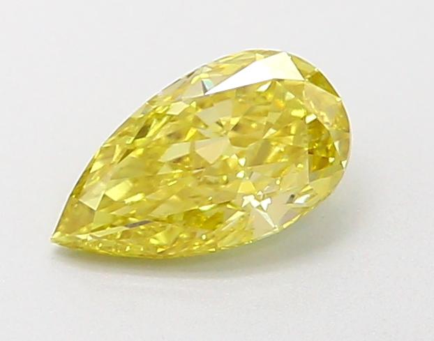 0.47 Ct. Fancy Intense Yellow Pear Lab Grown Diamond