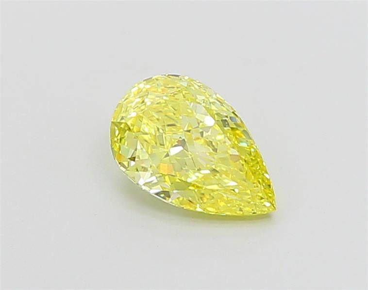 1.01 Ct. Fancy Vivid  Yellow Pear Lab Grown Diamond