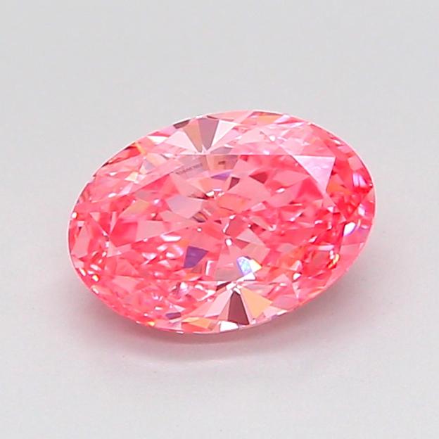 1.00 Ct. Fancy Vivid Pink Oval Lab Grown Diamond