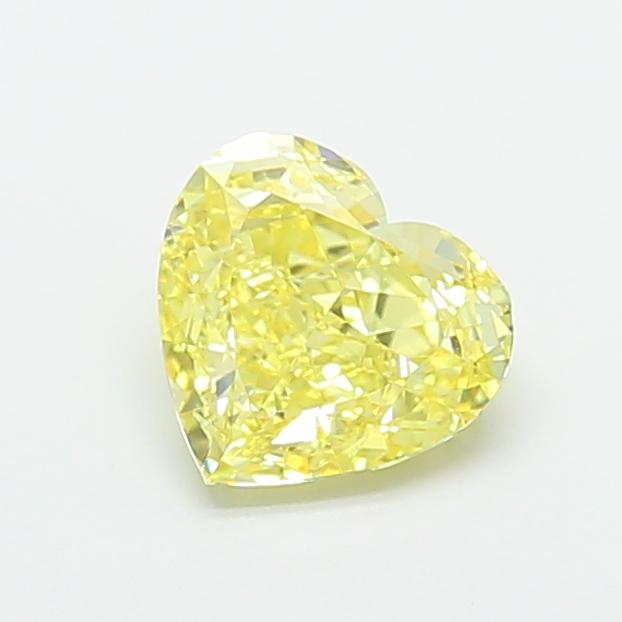 1.88 Ct. Fancy Intense Yellow Heart Lab Grown Diamond