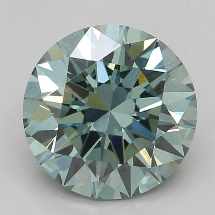 1.00 Ct. Fancy Vivid Green Round Lab Grown Diamond