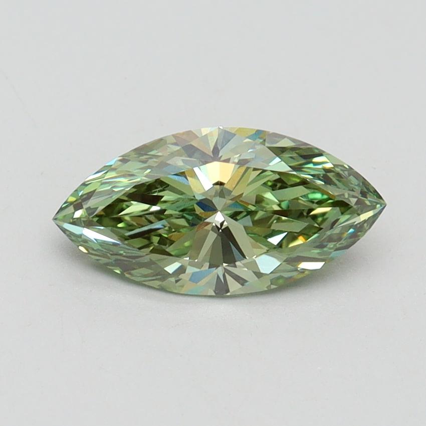 1.02 Ct. Fancy Vivid Green Marquise Lab Grown Diamond