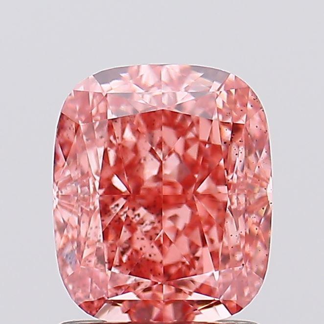 1.70 Ct. Fancy Vivid Pink Cushion Lab Grown Diamond