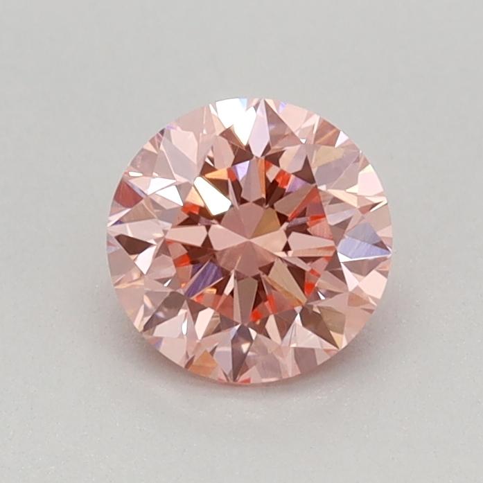 0.48 Ct. Fancy Vivid Pink Round Lab Grown Diamond