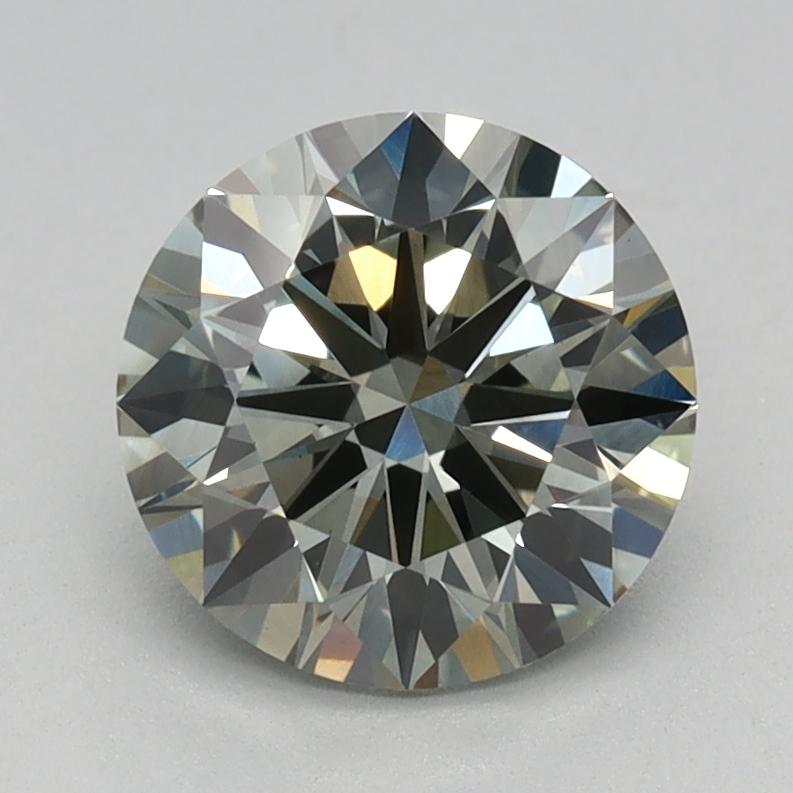 1.20 Ct. Fancy Light Green Round Lab Grown Diamond