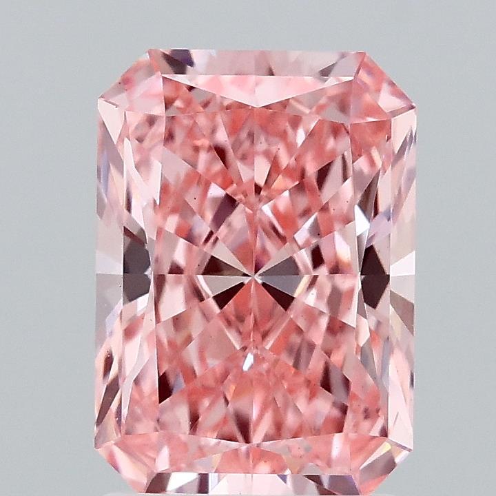 2.07 Ct. Fancy Vivid Pink Radiant Lab Grown Diamond