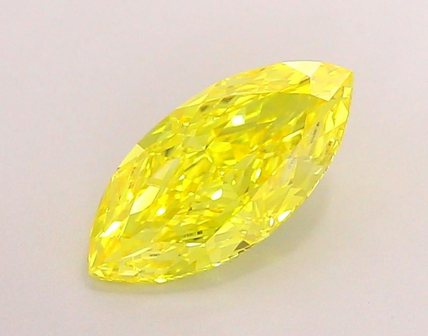 1.41 Ct. Fancy Vivid Yellow Marquise Lab Grown Diamond