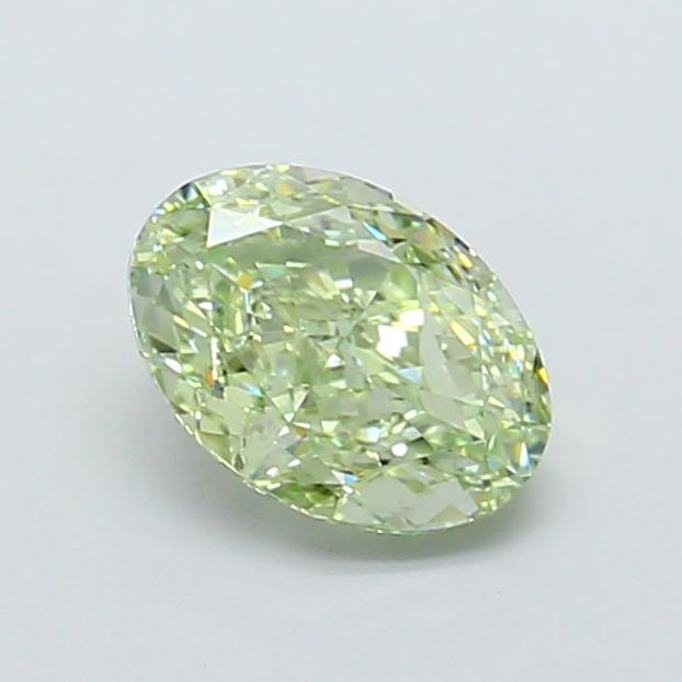 2.00 Ct. Fancy Intense  Green Oval Lab Grown Diamond