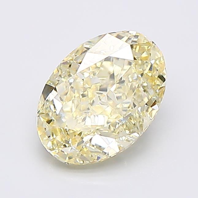 1.64 Ct. Fancy Light Yellow Oval Lab Grown Diamond