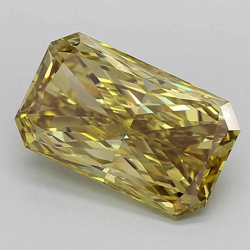 5.51 Ct. Fancy Vivid  Yellow Radiant Lab Grown Diamond