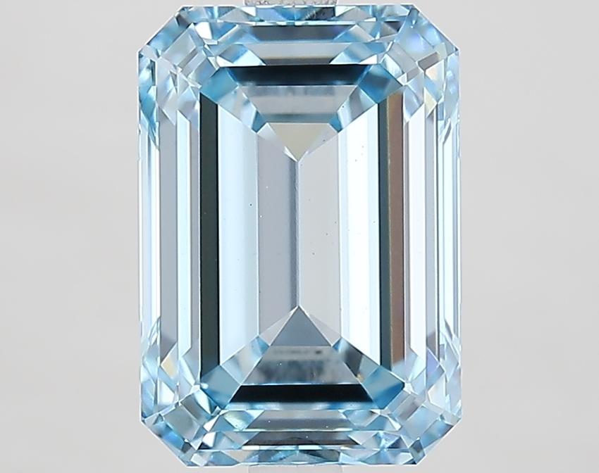 4.62 Ct. Fancy Vivid Blue Emerald Lab Grown Diamond