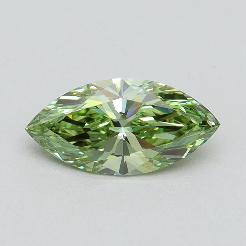 1.00 Ct. Fancy Vivid Green Marquise Lab Grown Diamond