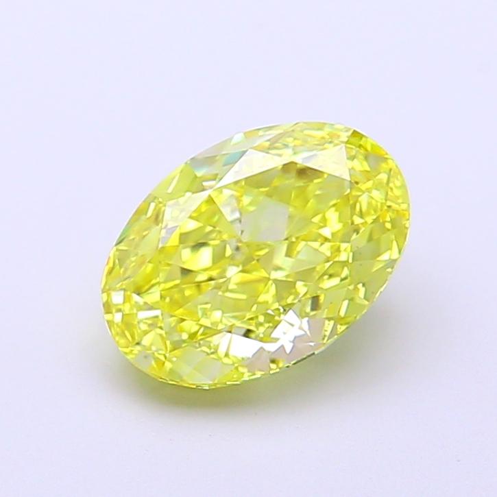 1.53 Ct. Fancy Intense Yellow Oval Lab Grown Diamond
