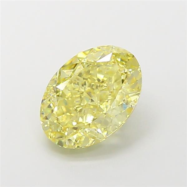 3.05 Ct. Fancy  Yellow Oval Lab Grown Diamond