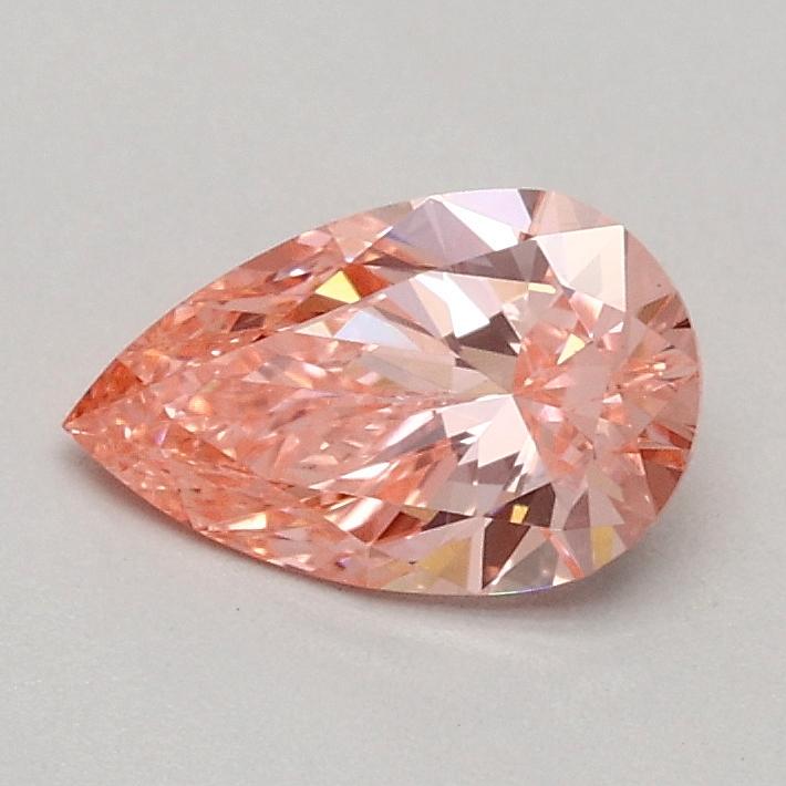 0.51 Ct. Fancy Vivid Pink Pear Lab Grown Diamond