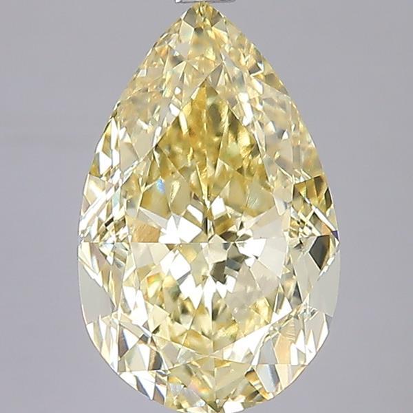 5.01 Ct. Fancy Intense  Yellow Pear Lab Grown Diamond