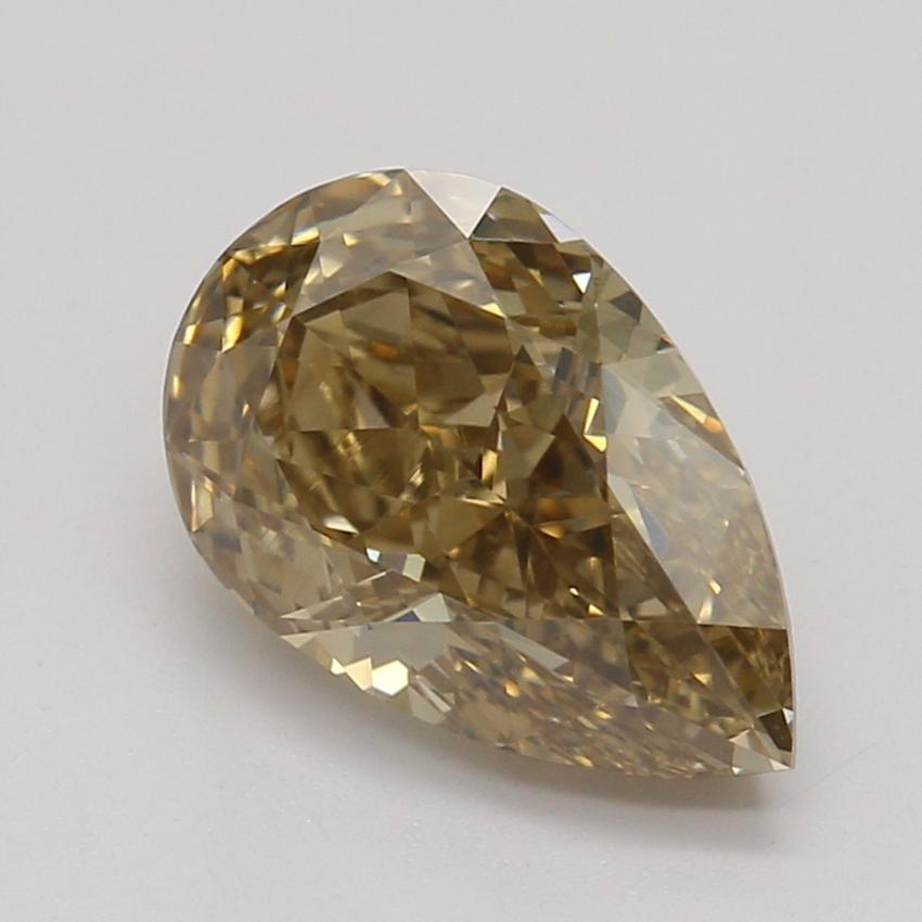 1.09 Ct. Fancy Dark Yellowish Brown Pear Diamond