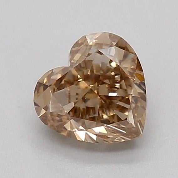0.37 Ct. Light  Brown Heart Lab Grown Diamond