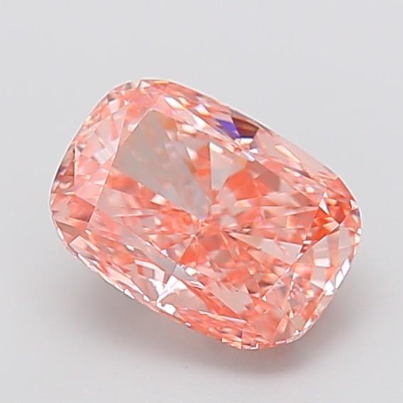 2.32 Ct. Fancy Vivid Pink Cushion Lab Grown Diamond
