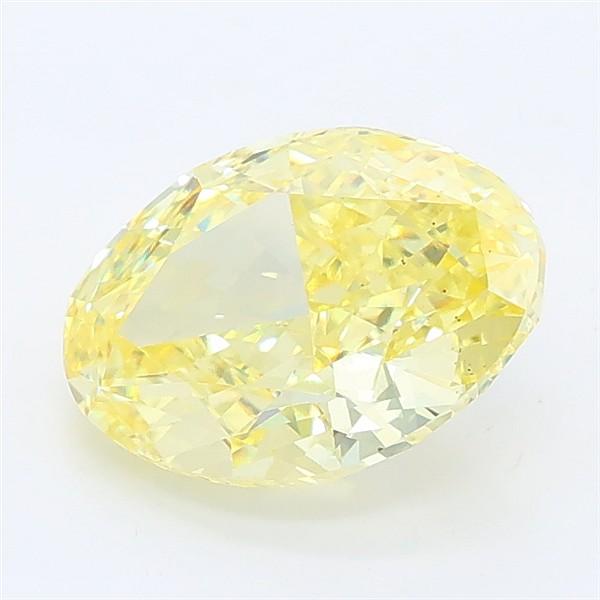 2.15 Ct. Fancy Yellow Oval Lab Grown Diamond