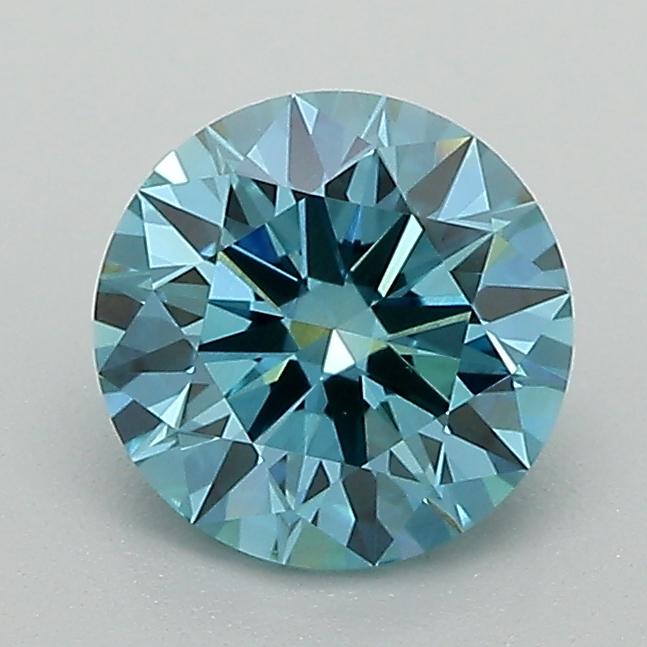 1.21 Ct. Fancy Vivid Blue Round Lab Grown Diamond