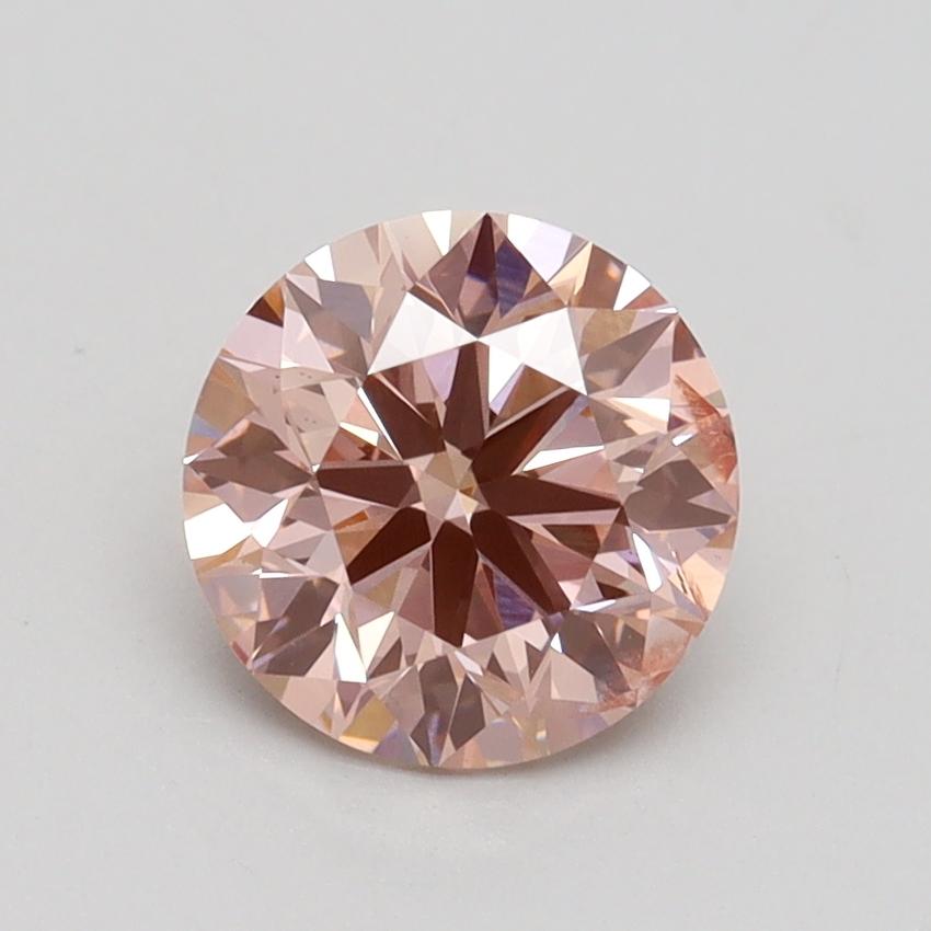 1.38 Ct. Fancy Intense Pink Round Lab Grown Diamond