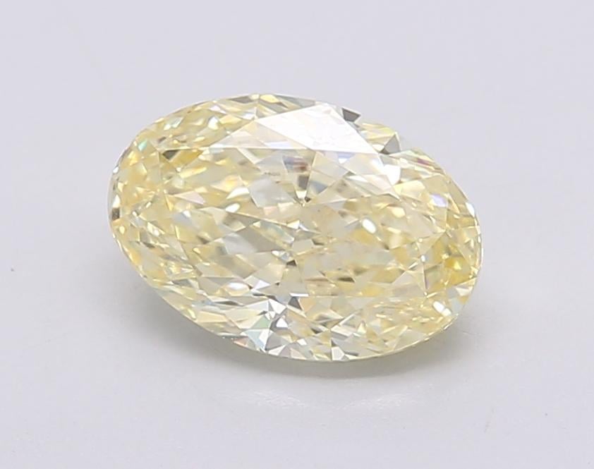 1.56 Ct. Fancy Intense Yellow Oval Lab Grown Diamond