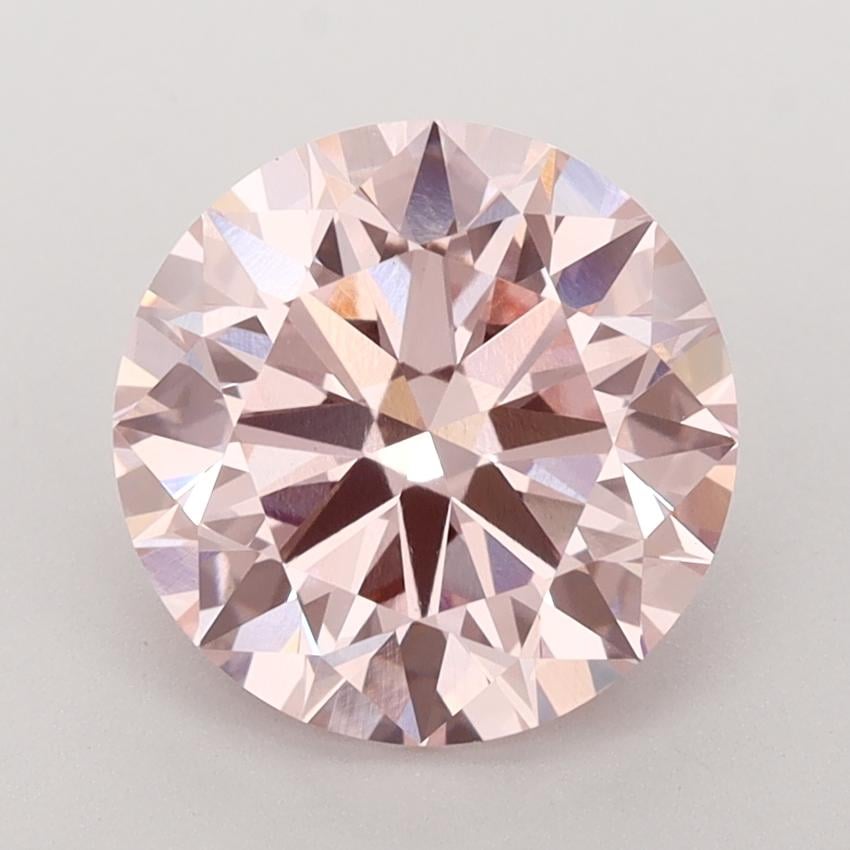 3.00 Ct. Fancy Intense  Pink Round Lab Grown Diamond