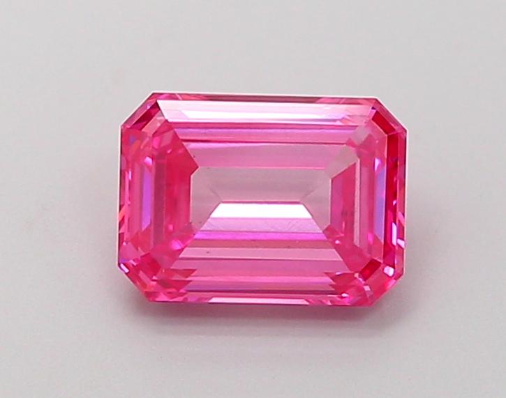 1.51 Ct. Fancy Vivid Pink Emerald Lab Grown Diamond